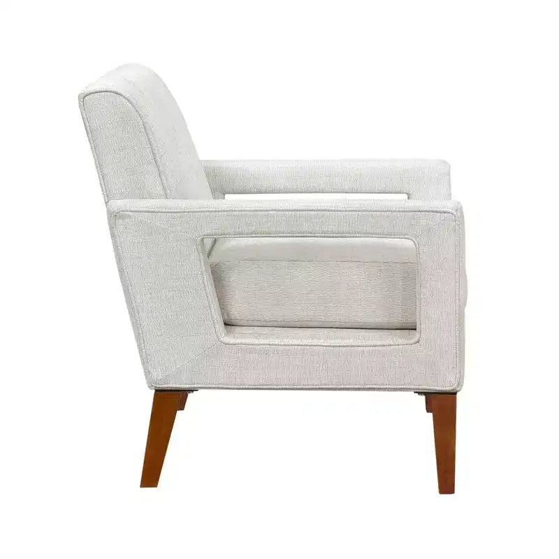 Fauteuil moderne GDFStudio Mason en chenille rembourré avec coussin amovible