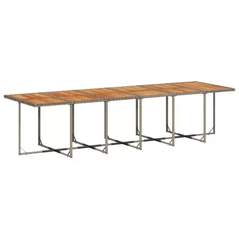 vidaXL Salon de jardin 16 pcs Résine tressée Gris Grand Résistant aux UV