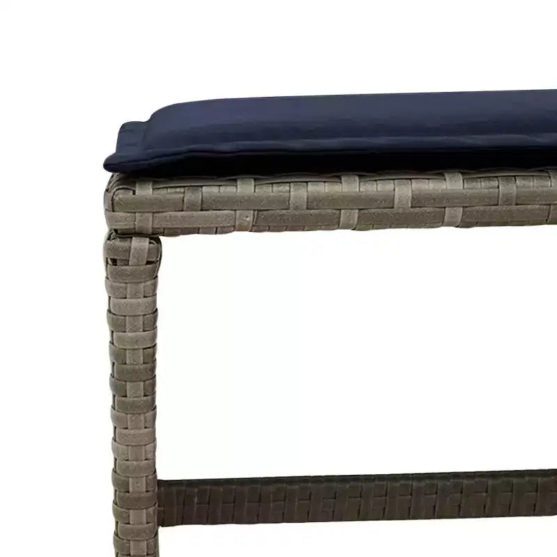 vidaXL Salon de jardin 16 pcs Résine tressée Gris Grand Résistant aux UV