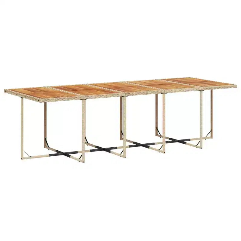 vidaXL Ensemble repas de jardin beige, marron, blanc crème