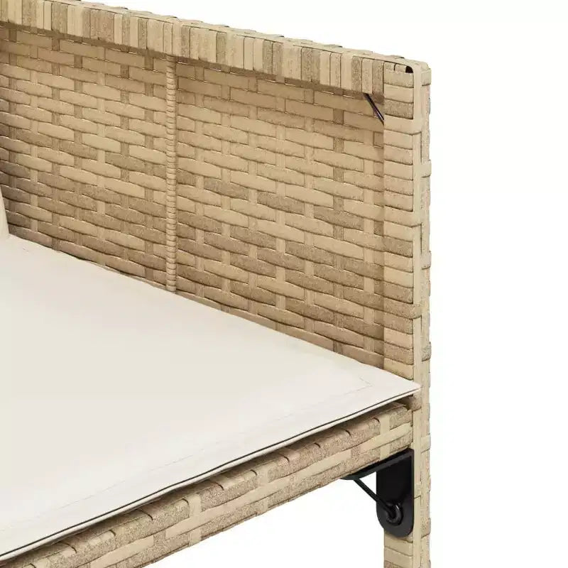 vidaXL Ensemble repas de jardin beige, marron, blanc crème