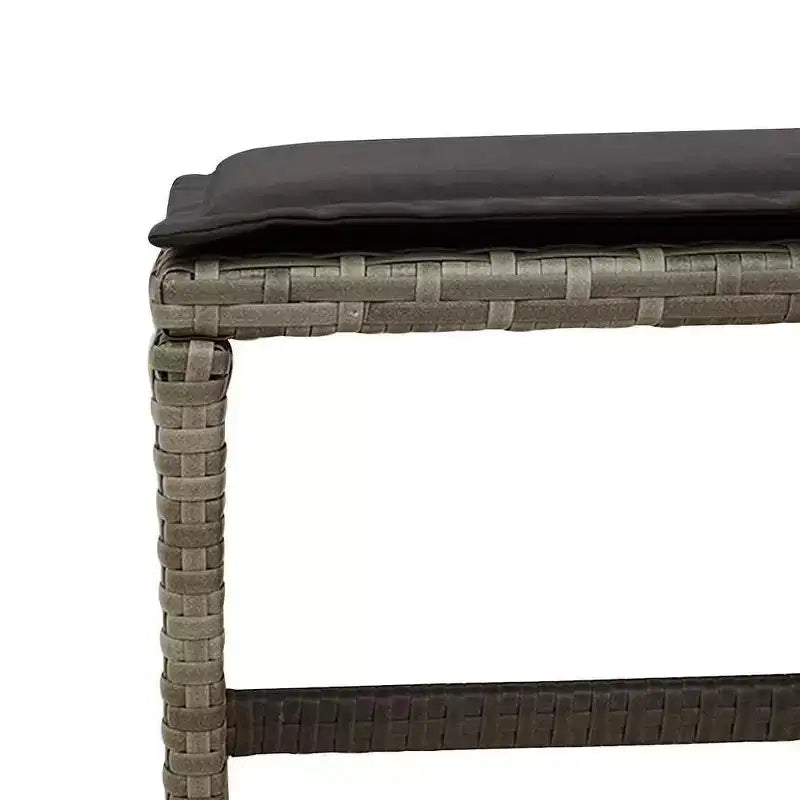 vidaXL Salon de jardin Gris, Marron, Gris foncé