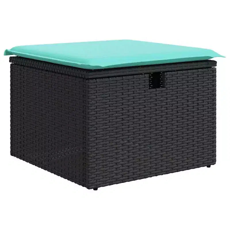 vidaXL Salon de jardin avec coussins 5 pcs Résine tressée