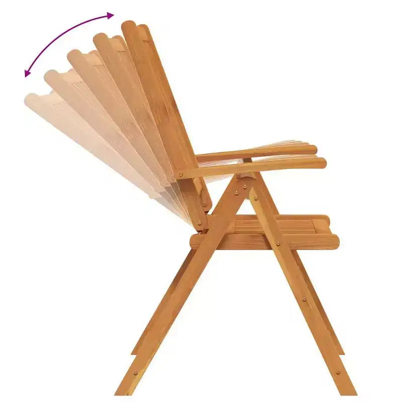 vidaXL Ensemble de salle à manger de jardin pliable 7 pcs marron Bois d'acacia massif