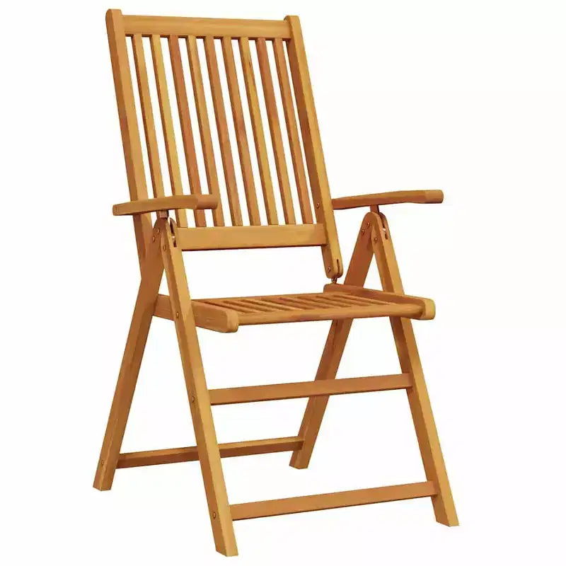 vidaXL Ensemble de salle à manger de jardin pliable 7 pcs marron Bois d'acacia massif