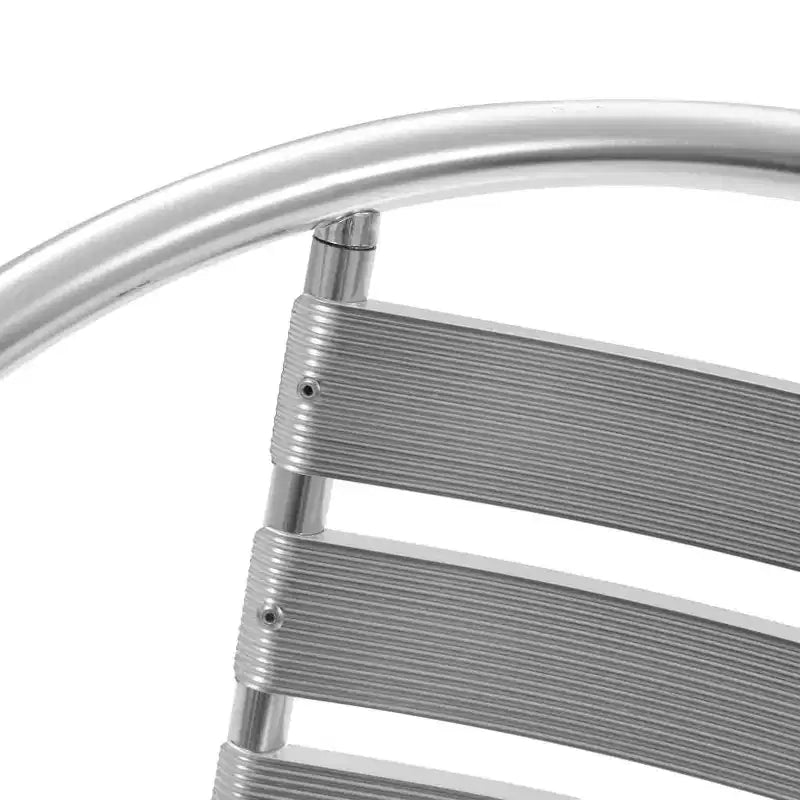 vidaXL Ensemble de salle à manger Aluminium Argenté Empilable 5 pièces