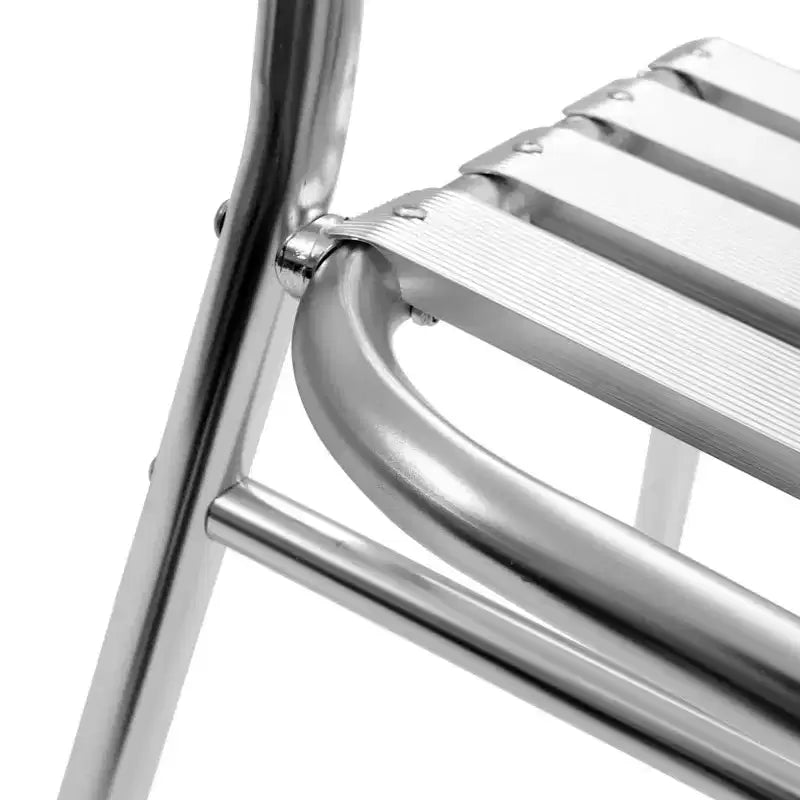 vidaXL Ensemble de salle à manger Aluminium Argenté Empilable 5 pièces