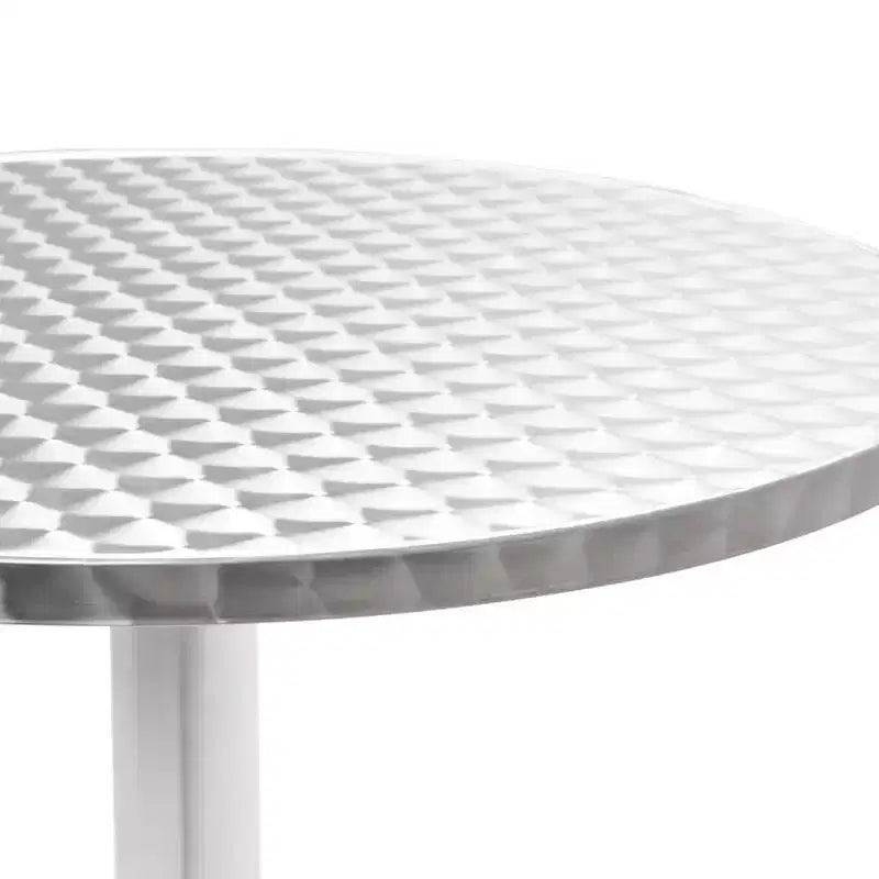vidaXL Ensemble de salle à manger Aluminium Argenté Empilable 5 pièces