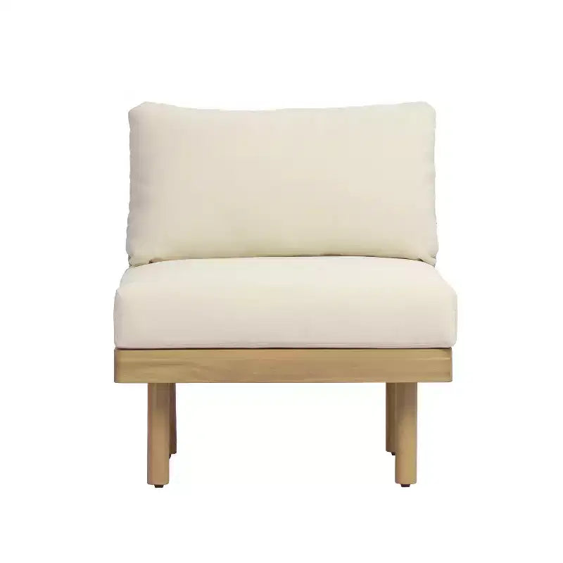 Christopher Knight Home Mason Ensemble de canapé modulable d'angle 6 pièces moderne en bois d'acacia et corde avec table basse