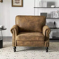 Karl Home |Classical Single Sofa Accent Chair In Rust