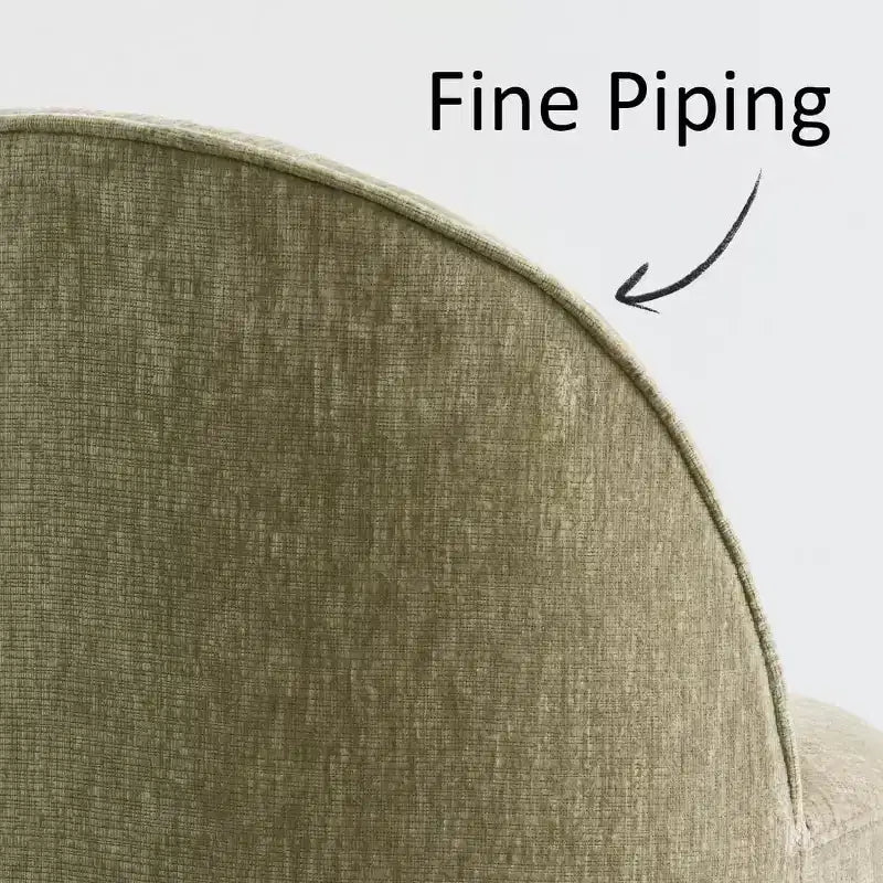 Modern Chenille Upholstered Swivel Accent Chair with Casters, Armless Rolling Lounge Chair for Living Room, Bedroom, or Home Office-Panipeachy