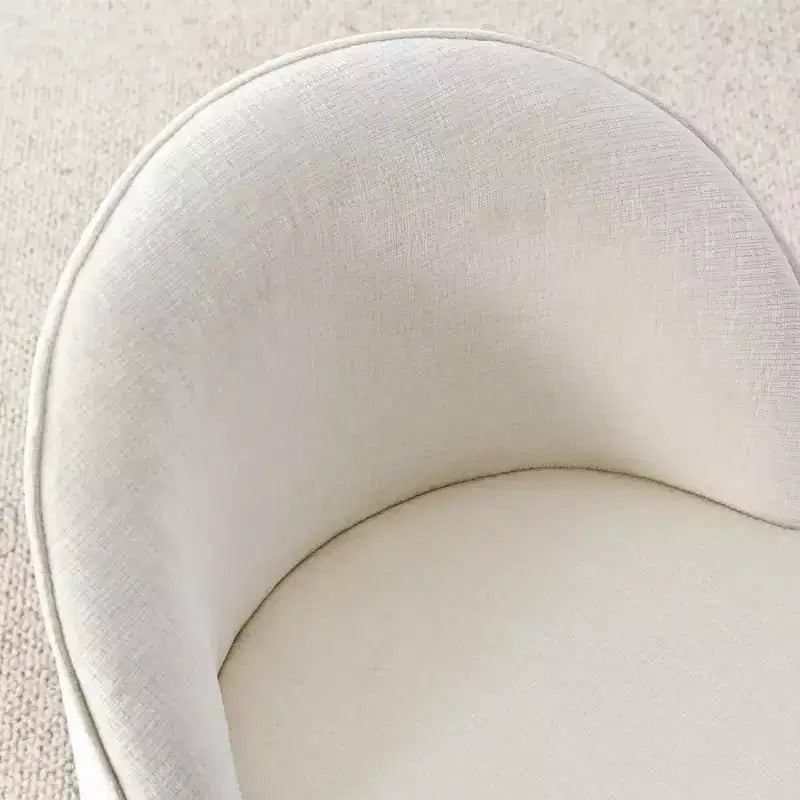 Modern Chenille Upholstered Swivel Accent Chair with Casters, Armless Rolling Lounge Chair for Living Room, Bedroom, or Home Office-Panipeachy