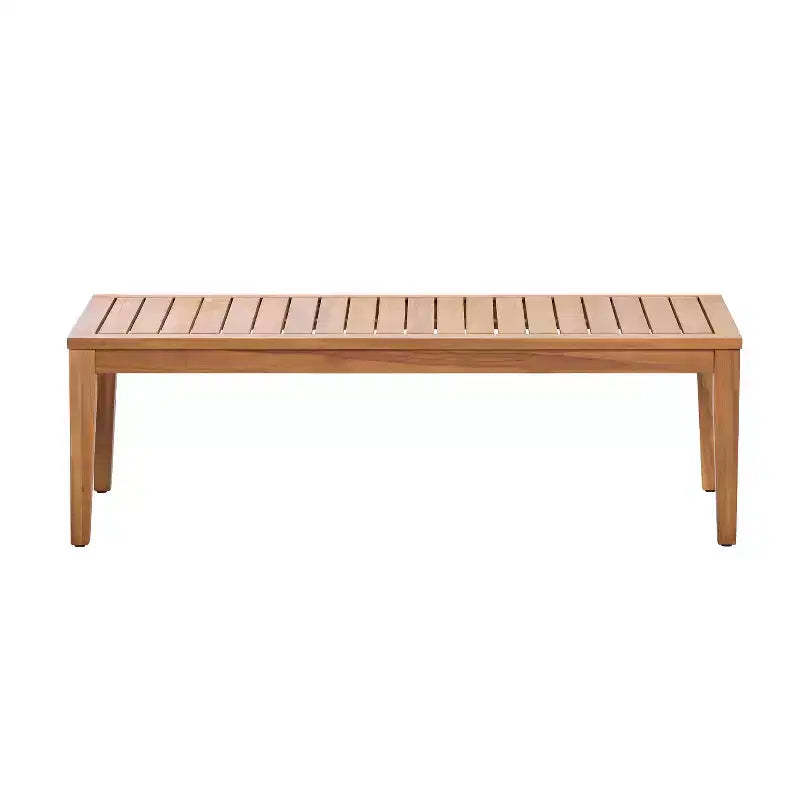 ModernLuxe Ensemble de canapés de jardin 4/5 pièces en bois d'acacia, salon de jardin avec table basse pour véranda/jardin/balcon