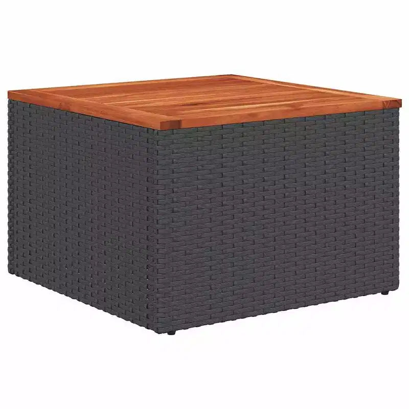 vidaXL Salon de jardin 11 pièces avec coussins en résine tressée noir