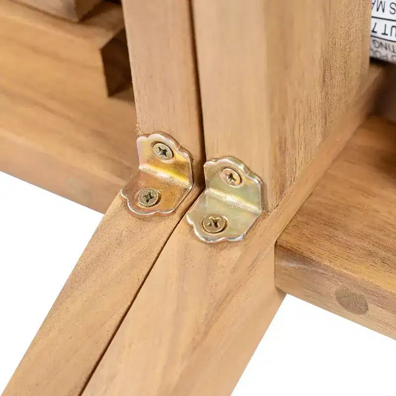 Ensemble de canapé 3 places en bois d'acacia pour patio extérieur avec 2 tables basses, design en corde tressée à la main, coussins résistants à l'eau pour jardin-Panipeachy