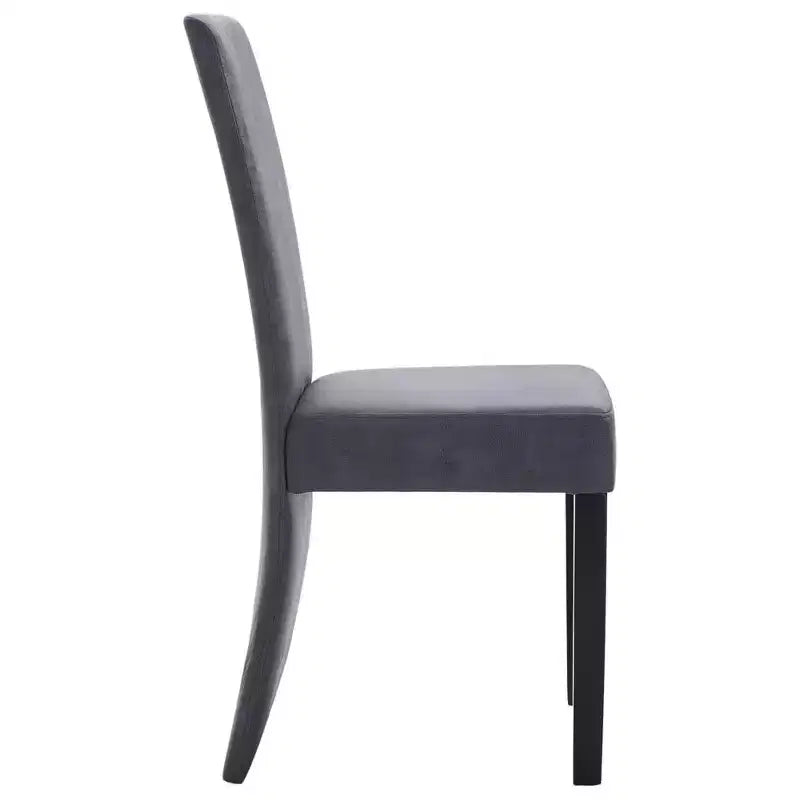 vidaXL Lot de 4 Chaises de Salle à Manger Similicuir Suédé Marron et Bois Massif