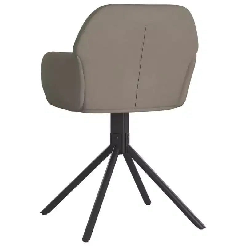 vidaXL Lot de 2 chaises de salle à manger pivotantes Gris clair