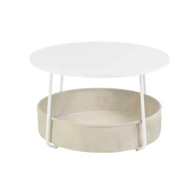 Ensemble 3 pièces de fauteuils d'appoint et table basse FurnitureR, table d'appoint ronde avec 2 chaises rembourrées pour salon, salle de séjour ou appartement