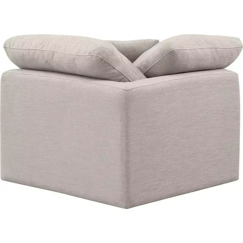 Meridian Furniture Indulge Linen Textured Fabric Corner Chair
