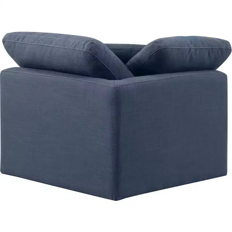 Meridian Furniture Indulge Linen Textured Fabric Corner Chair