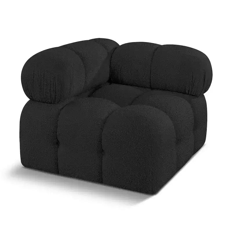 Meridian Furniture Ames Boucle Fabric Corner Chair