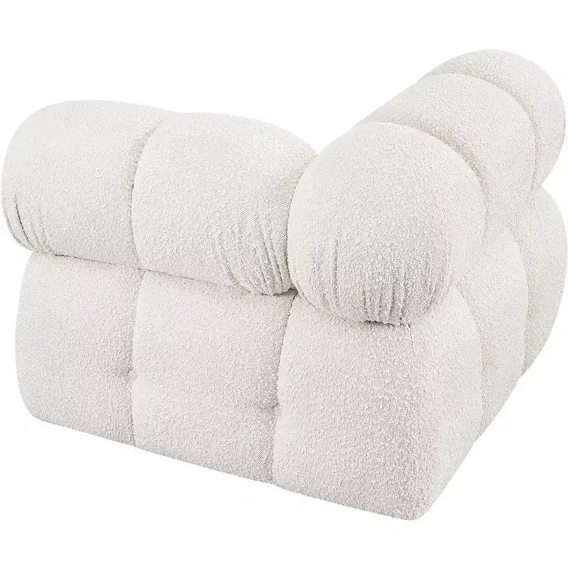 Meridian Furniture Ames Boucle Fabric Corner Chair