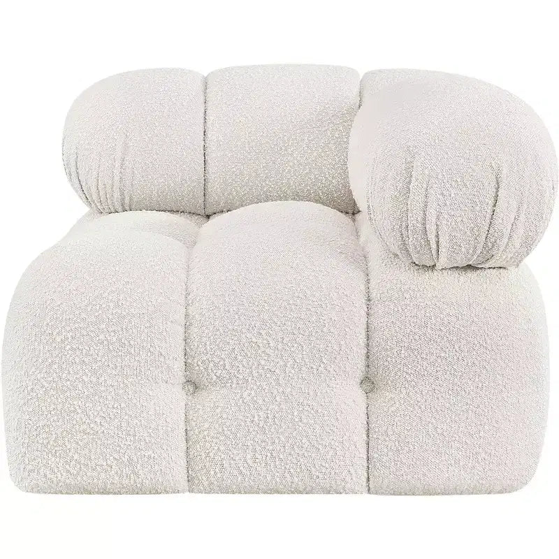 Meridian Furniture Ames Boucle Fabric Corner Chair
