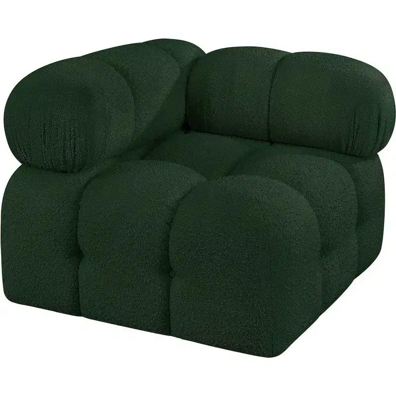 Meridian Furniture Ames Boucle Fabric Corner Chair