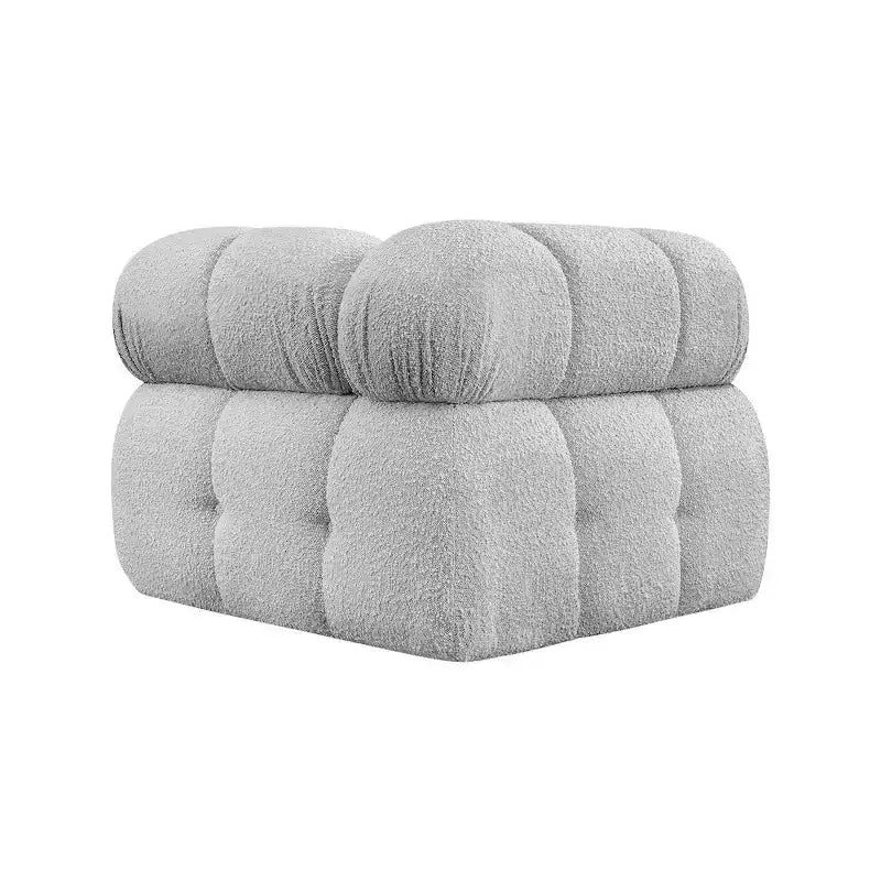 Meridian Furniture Ames Boucle Fabric Corner Chair