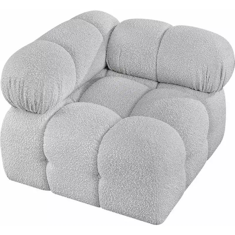Meridian Furniture Ames Boucle Fabric Corner Chair