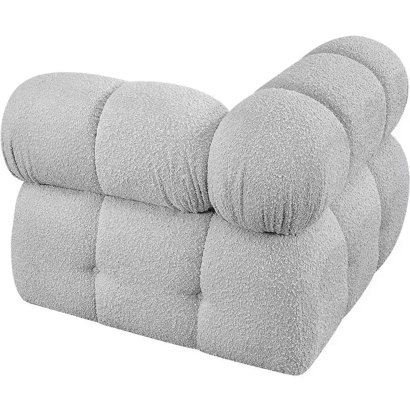 Meridian Furniture Ames Boucle Fabric Corner Chair