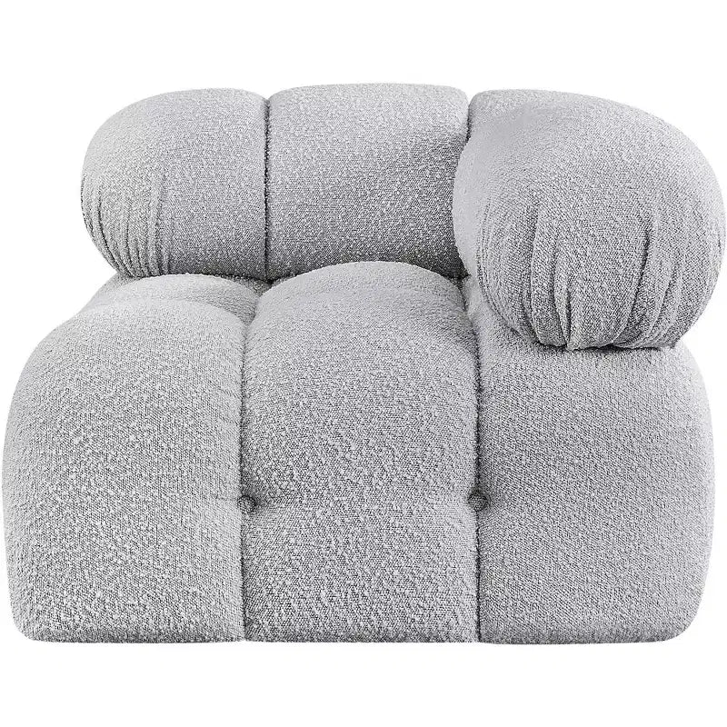 Meridian Furniture Ames Boucle Fabric Corner Chair