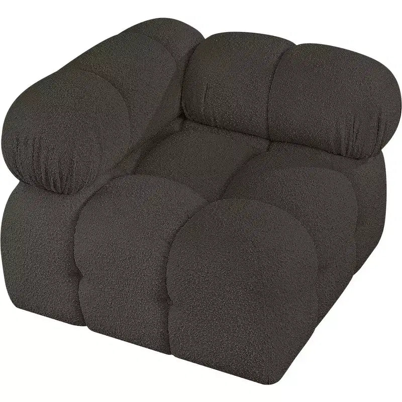 Meridian Furniture Ames Boucle Fabric Corner Chair