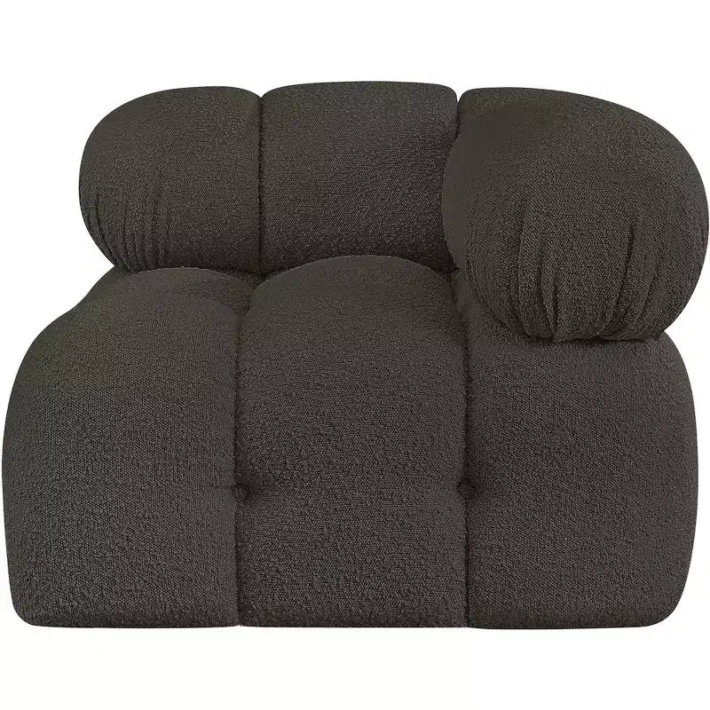 Meridian Furniture Ames Boucle Fabric Corner Chair