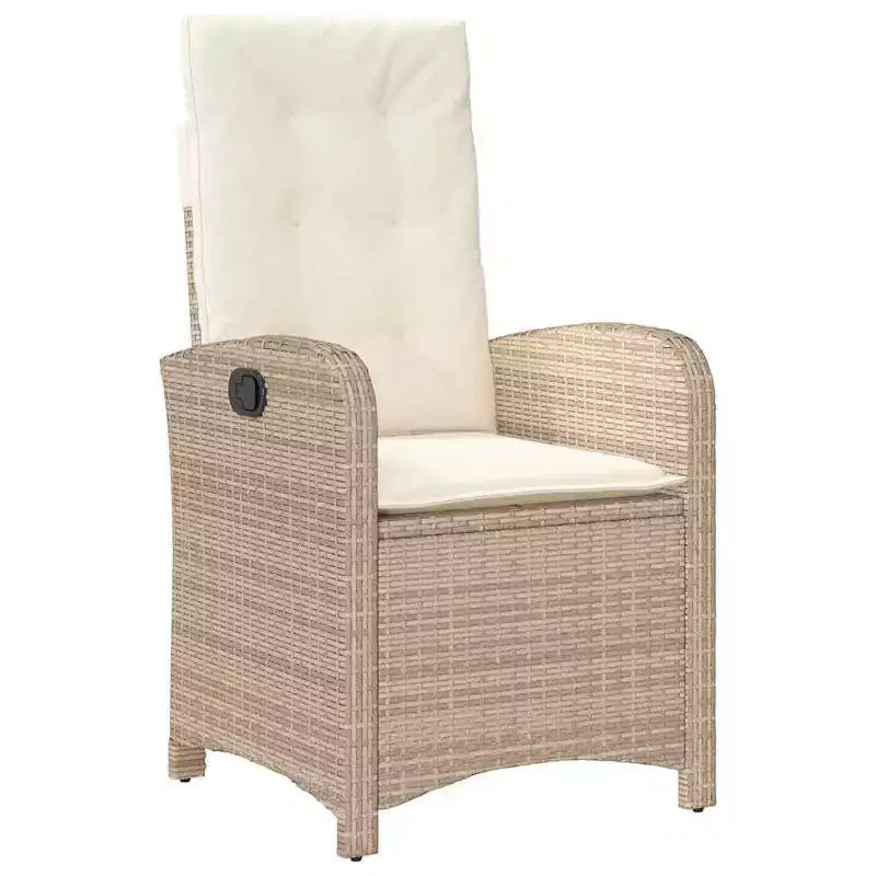 vidaXL Salon de jardin avec coussins 5 pcs Résine tressée Beige