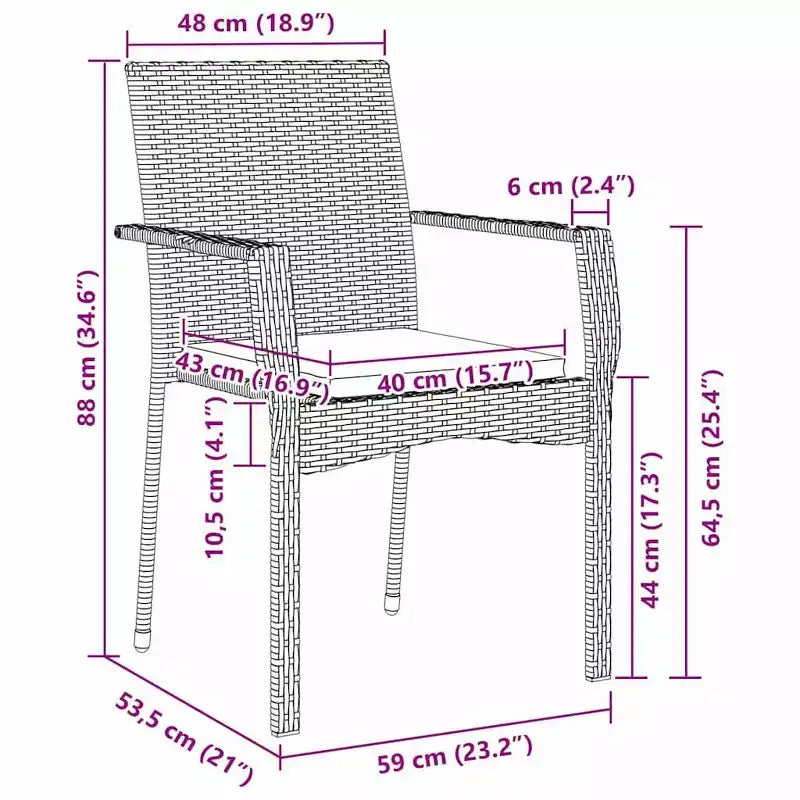 vidaXL Ensemble de salle à manger de jardin avec coussins 5 pcs gris résine tressée