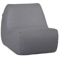Big Joe Solvana Outdoor Patio Furniture Set, Weather-Resistant Cool Touch Silicone Stitched Leather, Primary Chair, Moonlit Gray