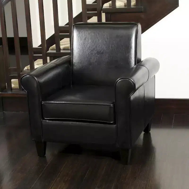 Freemont Bonded Leather Club Chair - Christopher Knight Home