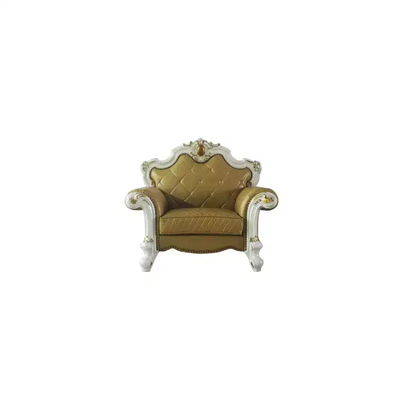 Chaise en polyuréthane Picardie 50" couleur caramel/nacre antique - Acme Furniture