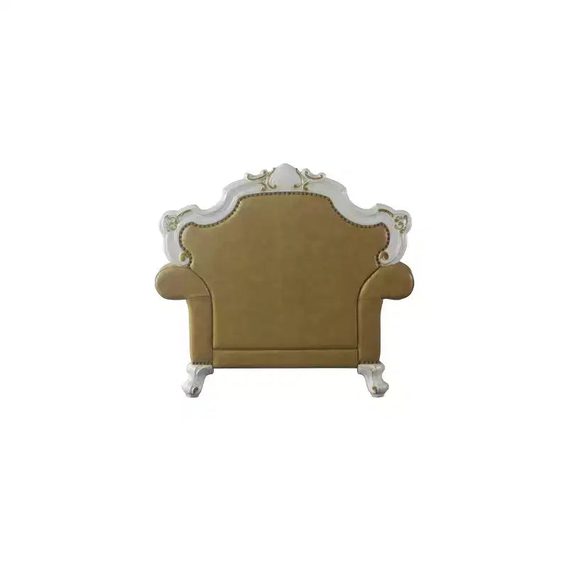 Chaise en polyuréthane Picardie 50" couleur caramel/nacre antique - Acme Furniture