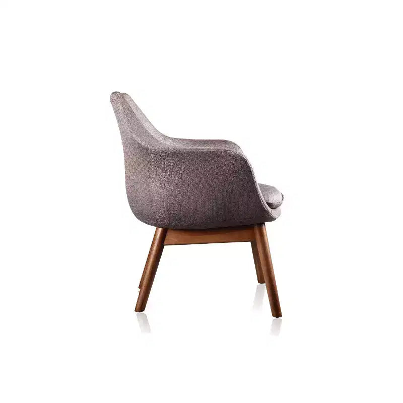 Fauteuil d'appoint en sergé Cronkite gris - Manhattan Comfort