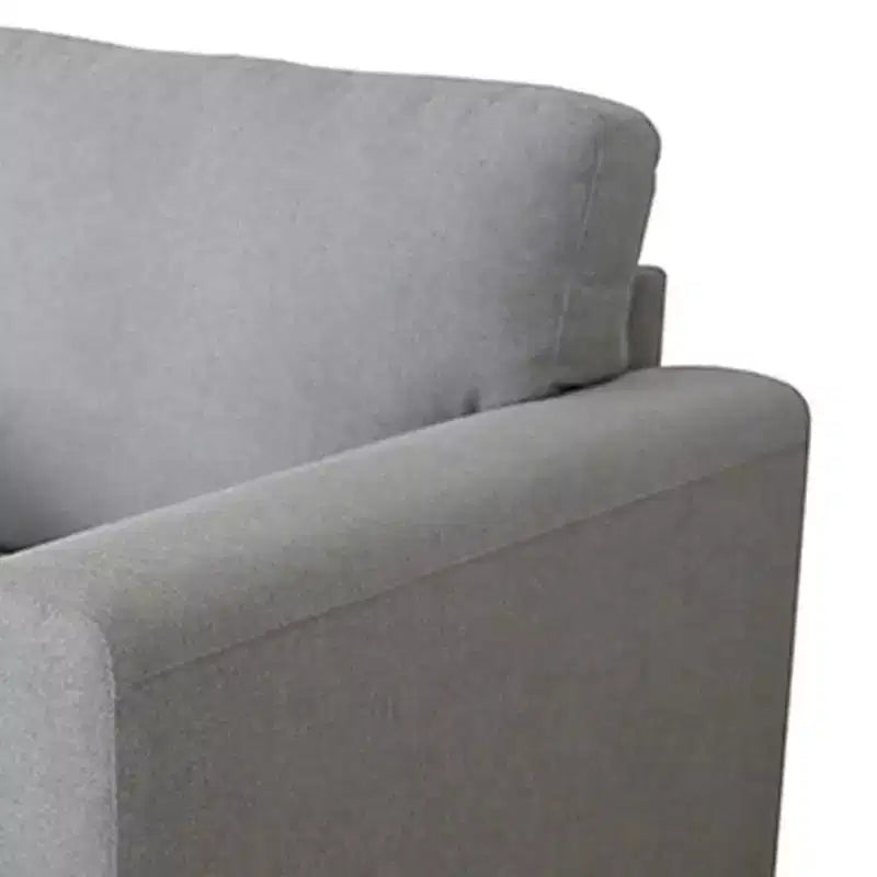 Fauteuil Kyrene 41" en lin gris clair - Acme Furniture : Fauteuil d'appoint rembourré à pieds en métal