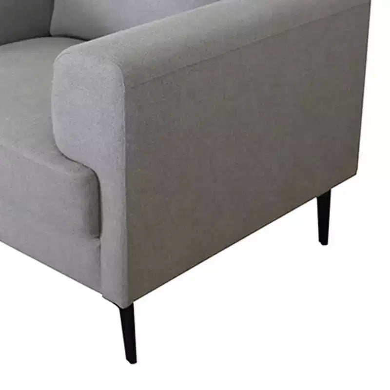 Fauteuil Kyrene 41" en lin gris clair - Acme Furniture : Fauteuil d'appoint rembourré à pieds en métal