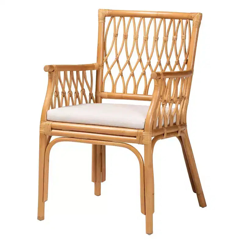 bali & pari Maisa Rattan Arm Chair Light Honey