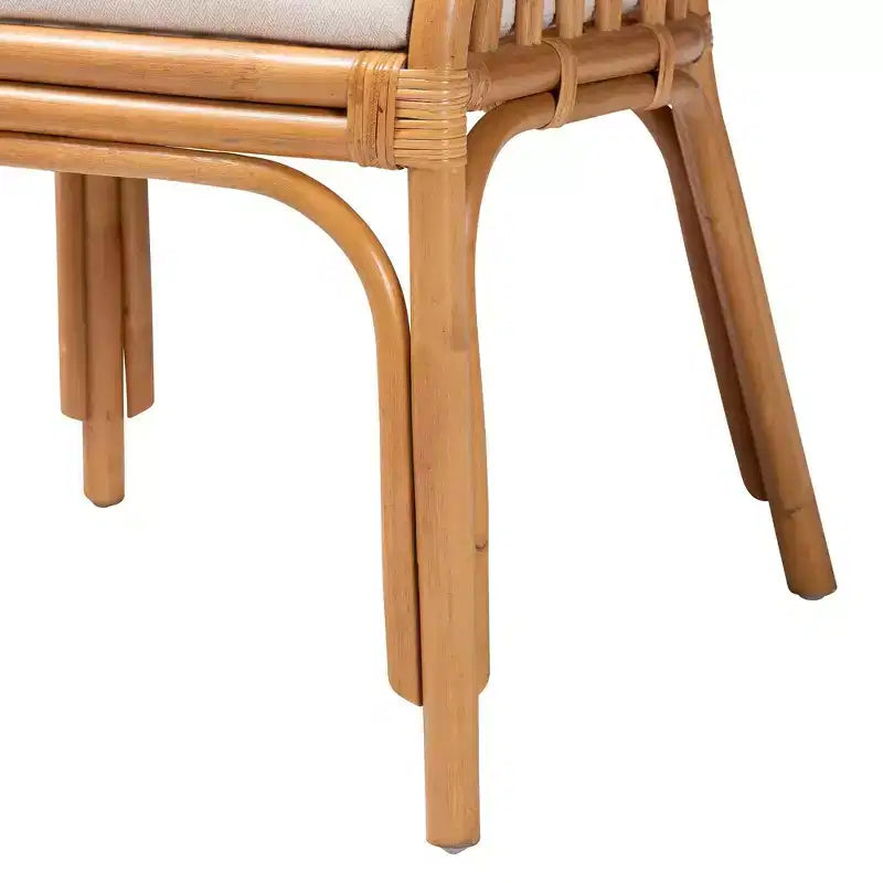bali & pari Maisa Rattan Arm Chair Light Honey