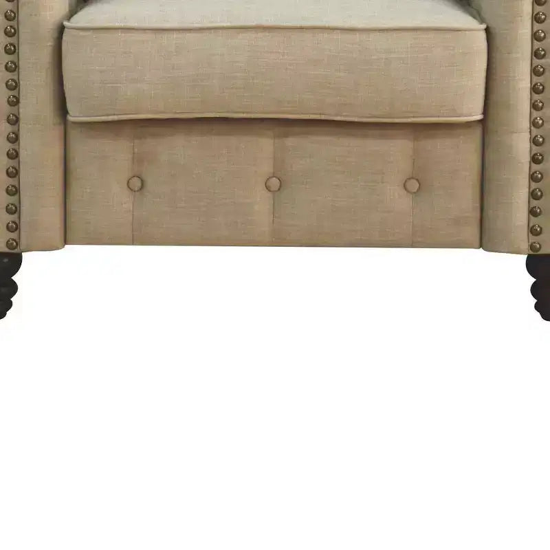 Acme Furniture Aurelia Accent Chairs Beige Linen