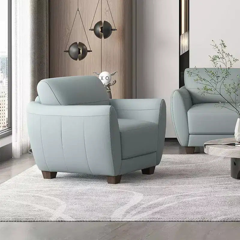 Fauteuil Valeria 33" en cuir vert - Acme Furniture : revêtement moderne en polyester, pieds carrés en bois