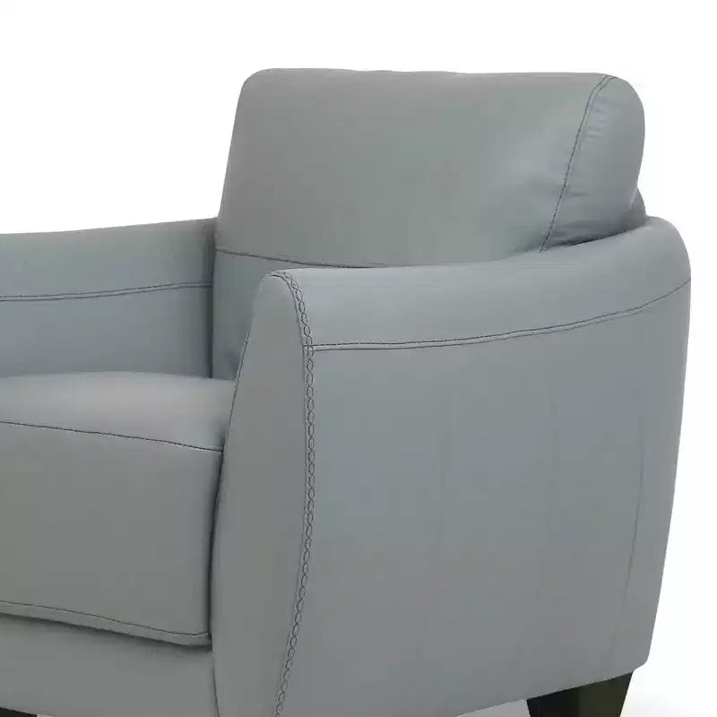 Fauteuil Valeria 33" en cuir vert - Acme Furniture : revêtement moderne en polyester, pieds carrés en bois