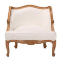 bali & pari Sylvestra Accent Chair: Low Seat, Bayur Wood, Foam Padded, No Assembly Required