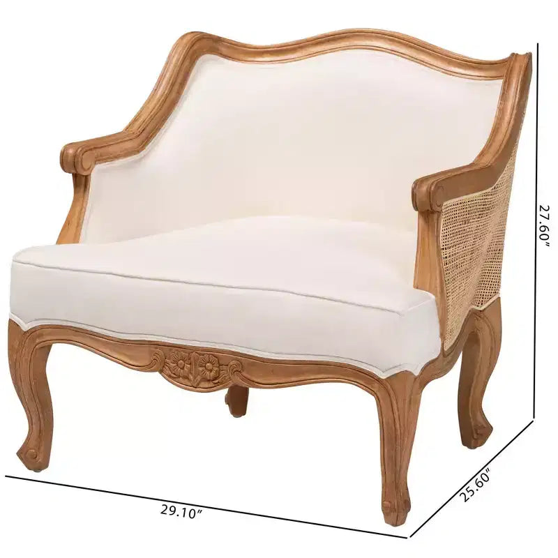 bali & pari Sylvestra Accent Chair: Low Seat, Bayur Wood, Foam Padded, No Assembly Required